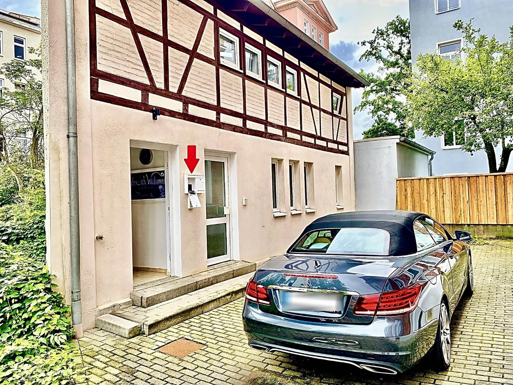 Die Remise Mit Kostenlosem Parkplatz Direkt Vor Der Tuer Erfurt Ngoại thất bức ảnh