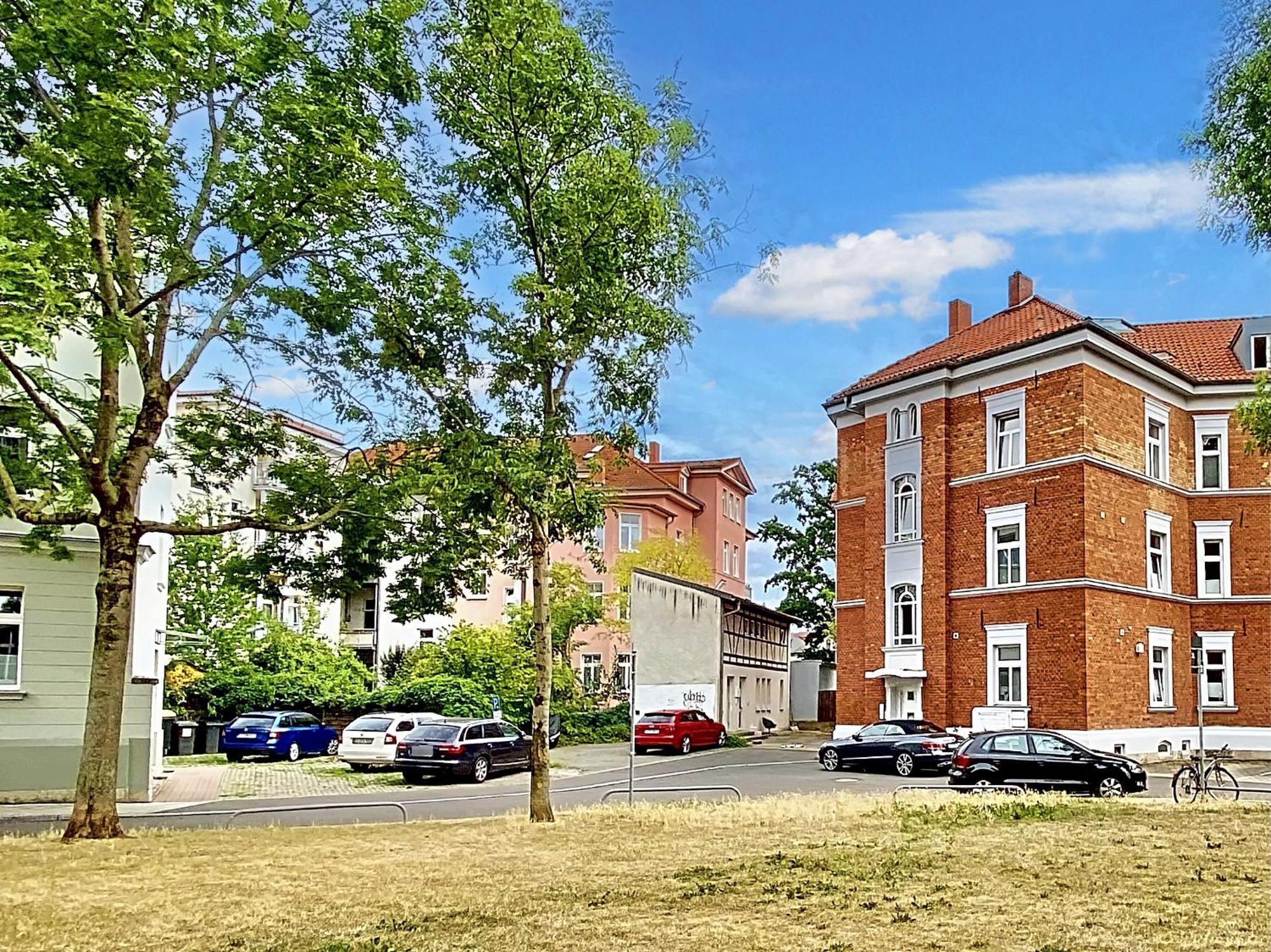 Die Remise Mit Kostenlosem Parkplatz Direkt Vor Der Tuer Erfurt Ngoại thất bức ảnh