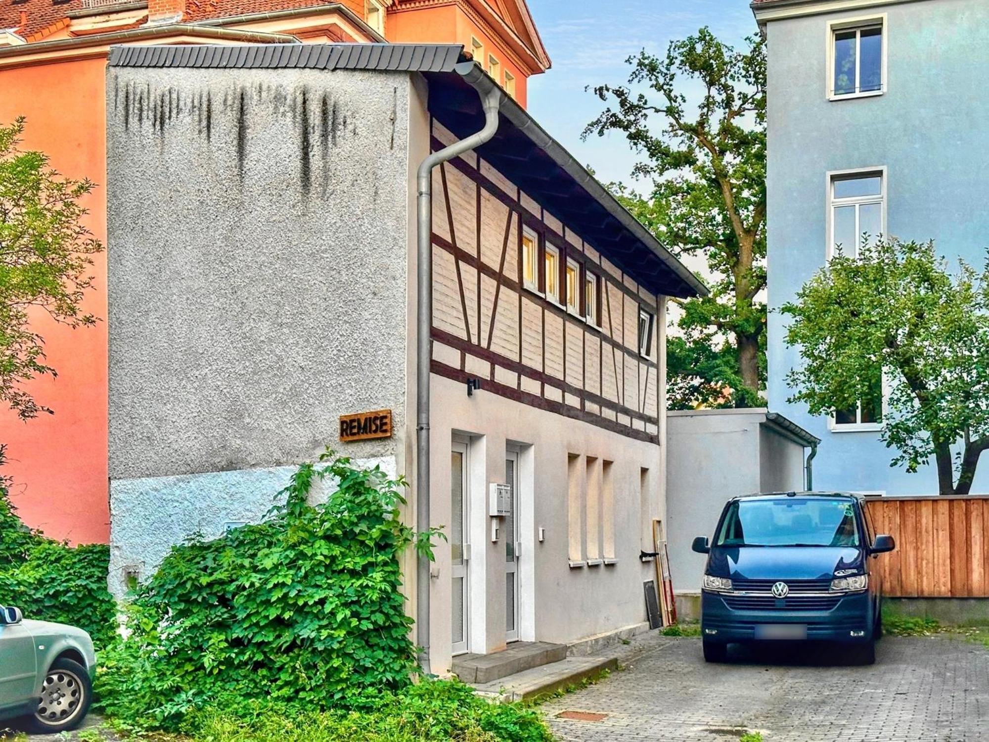 Die Remise Mit Kostenlosem Parkplatz Direkt Vor Der Tuer Erfurt Ngoại thất bức ảnh